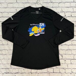 RunDisney Walt Disney World marathon women’s XL long sleeve shirt black‎ 5K